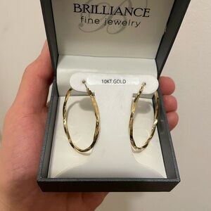 10KT gold hoop earrings